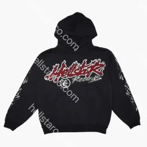 Black Hellstar Records World Tour Hoodie from hellstarco.com