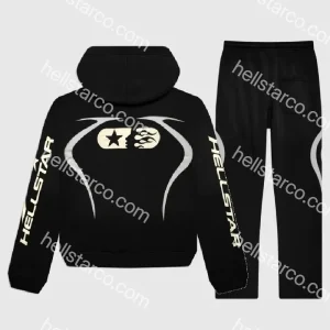Hellstar Black Tracksuit For Sports from hellstarco.com