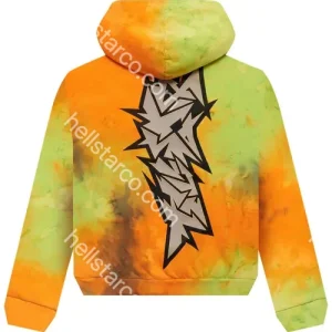 Hellstar Halloween Vomit Orange Hoodie from hellstarco.com