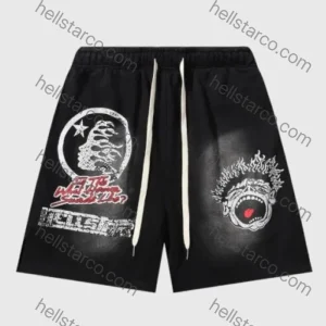 Hellstar Jupitar Terry Short With Graphic from hellstarco.com