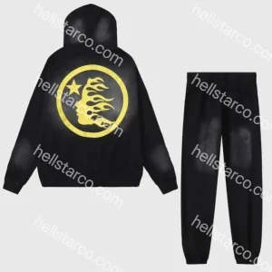 Hellstar No Guts No Glory Black Tracksuit from hellstarco.com