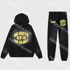 Hellstar No Guts No Glory Black Tracksuit from hellstarco.com