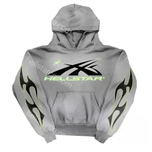 Hellstar Sport Logo Hoodie Faded Grey from hellstarco.com