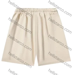 Hellstar Sports Flame Short In Beige from hellstarco.com