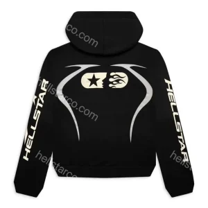 Hellstar Sports Jet Black Hoodie from hellstarco.com