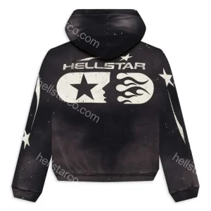 Hellstar Studios Zip Up Black Hoodie from hellstarco.com