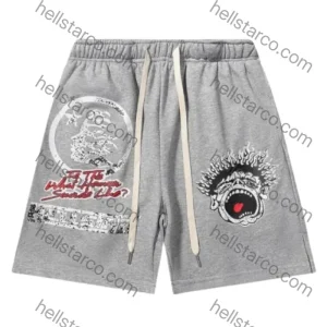 Jupitar Graphic Terry Grey Short By Hellstar from hellstarco.com